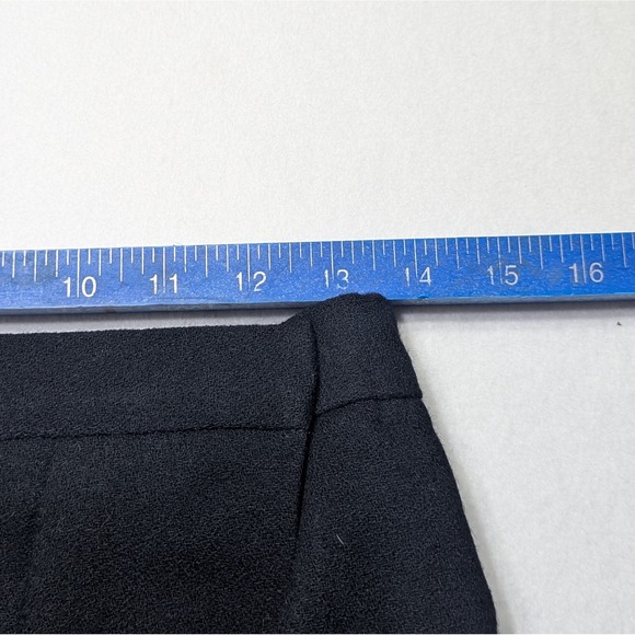 Anne Klein II Vintage Black 100% Wool Midi Skirt USA Made Size 6 - Picture 3 of 7